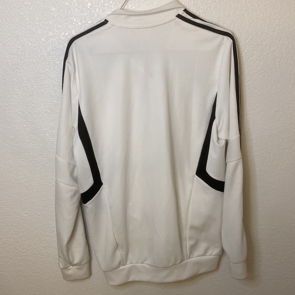 Large white with black stripe adidas track suit top. - Picture 2 of 4
